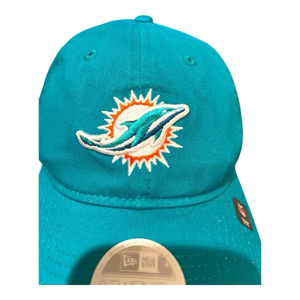 Miami Dolphins Football Official New Era 9Twenty Women’s NFL Adjustable Hat Cap